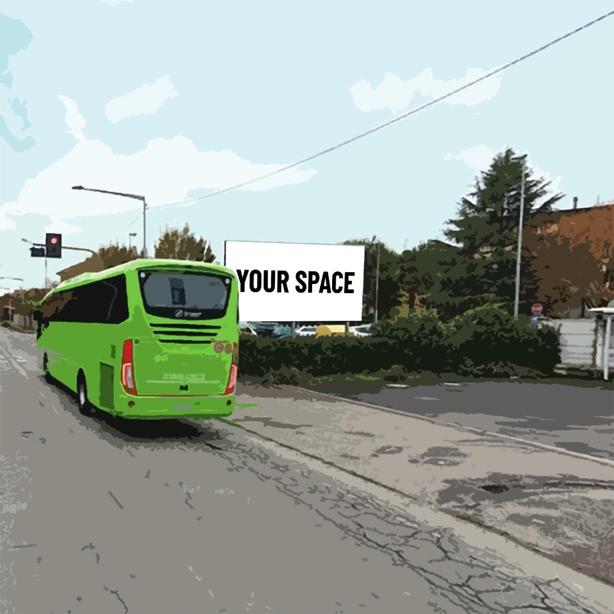 SPAZIO PUBBLICITARIO 600 x 300 Via Mameli (MONZA) Dal 19/10/2026 al 01/11/2026 14 giorni